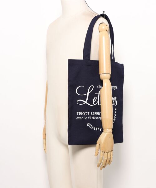 HELIOPOLE(エリオポール)の「Letroyes TOTE BAG(トートバッグ・レディース・ネイビー/ライトグレー・FREE)」の6枚目の写真