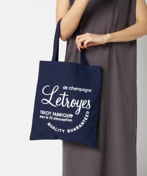 HELIOPOLE(エリオポール)の「Letroyes TOTE BAG(トートバッグ・レディース・ネイビー/ライトグレー・FREE)」の2枚目の写真