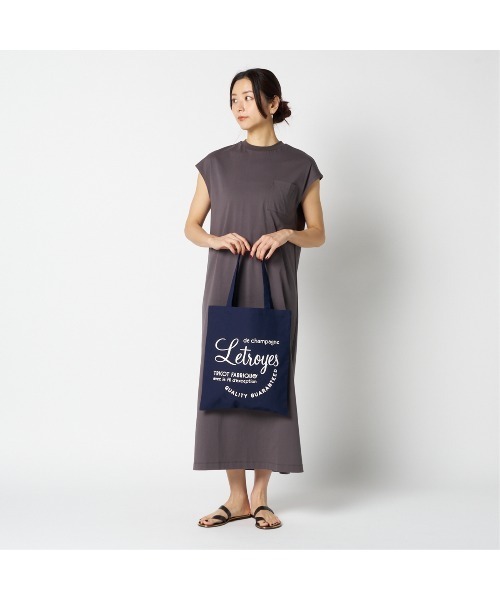 Letroyes（ルトロワ）の「Letroyes TOTE BAG（トートバッグ・レディース・ネイビー/ライトグレー/ブルー/ボルドー/グリーン・FREE）」の7枚目の写真