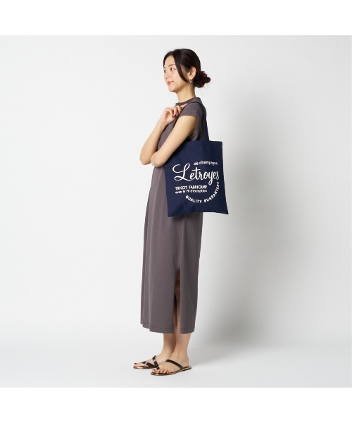 Letroyes（ルトロワ）の「Letroyes TOTE BAG（トートバッグ・レディース・ネイビー/ライトグレー/ブルー/ボルドー/グリーン・FREE）」の6枚目の写真