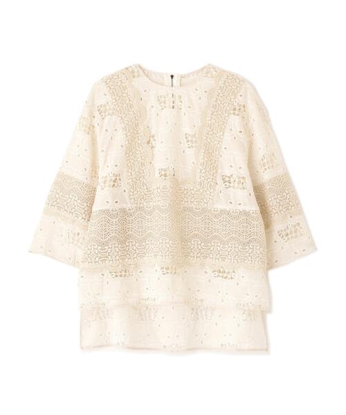 ADORE(アドーア)の「◆ラティスエンブロイダリーブラウス(シャツ/ブラウス・レディース・ホワイト系その他/ブラック・38)」の6枚目の写真