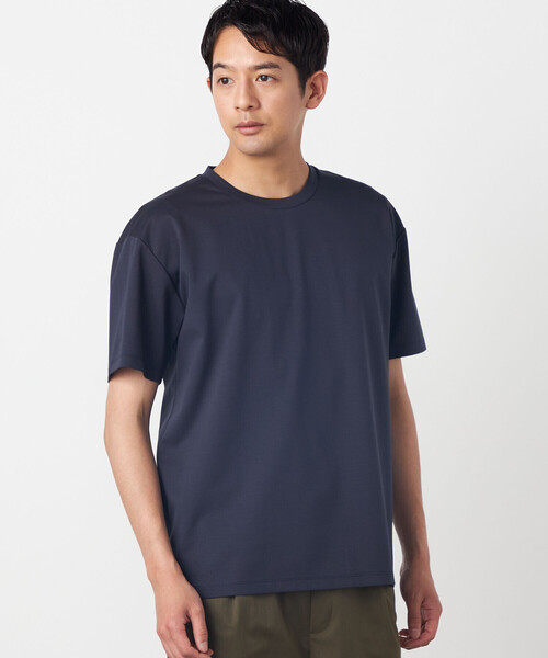 COMME CA ISM(コムサイズム)の「【MADE IN JAPAN】シルキーポンチTシャツ(Tシャツ/カットソー・メンズ・サックスブルー/ライトグレー/ホワイト/ネイビー/ブラック/ターコイズブルー/ベージュ・LARGE/MEDIUM)」の6枚目の写真