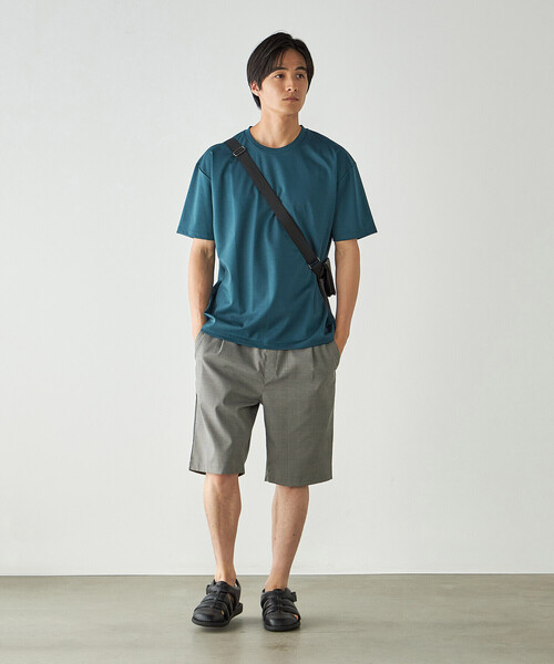 COMME CA ISM(コムサイズム)の「【MADE IN JAPAN】シルキーポンチTシャツ(Tシャツ/カットソー・メンズ・サックスブルー/ライトグレー/ホワイト/ネイビー/ブラック/ターコイズブルー/ベージュ・LARGE/MEDIUM)」の11枚目の写真