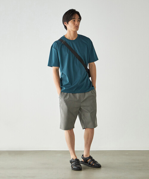 COMME CA ISM(コムサイズム)の「【MADE IN JAPAN】シルキーポンチTシャツ(Tシャツ/カットソー・メンズ・サックスブルー/ライトグレー/ホワイト/ネイビー/ブラック/ターコイズブルー/ベージュ・LARGE/MEDIUM)」の12枚目の写真