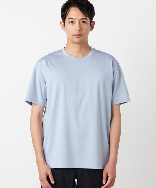 COMME CA ISM(コムサイズム)の「【MADE IN JAPAN】シルキーポンチTシャツ(Tシャツ/カットソー・メンズ・サックスブルー/ライトグレー/ホワイト/ネイビー/ブラック/ターコイズブルー/ベージュ・LARGE/MEDIUM)」の17枚目の写真