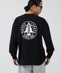 Woods（ウッズ）の「【WOODS】別注 プリント 長袖Tシャツ（Tシャツ/カットソー）」