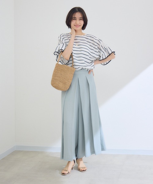 KATHARINE ROSS（キャサリンロス）の「【PILLINI/ピリーニ】キュロットパンツ（その他パンツ・レディース・ライトグリーン/チャコールグレー・FREE）」の14枚目の写真