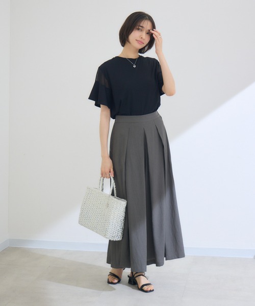 KATHARINE ROSS（キャサリンロス）の「【PILLINI/ピリーニ】キュロットパンツ（その他パンツ・レディース・ライトグリーン/チャコールグレー・FREE）」の6枚目の写真