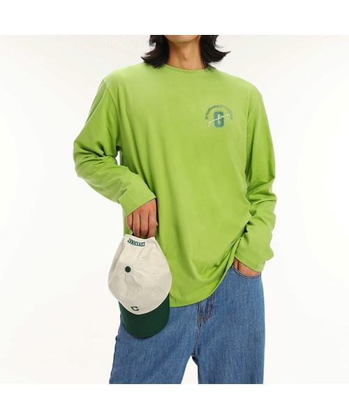 GRANFINNY（グランフィニ）の「ロングスリーブハーフロゴ長袖Tシャツ GFLT02（Tシャツ/カットソー・レディース・ホワイト/ブラック/オリーブ/チャコールグレー/マスタード・MEDIUM/LARGE/X-LARGE/XX-LARGE）」の4枚目の写真