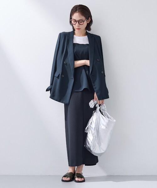 INDIVI（インディヴィ）の「【着る日傘／SETUP可能】ビスチェレイヤード風トップス（Tシャツ/カットソー・レディース・ネイビー/ベージュ/サックスブルー/ブラック・13/05/38/34/19/15 ）」の19枚目の写真