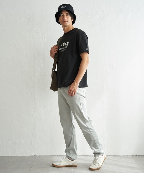 ikka(イッカ)の「【吸水速乾】URBAN NATURE LIFE アーバンネイチャーライフ 鹿の子フロッキープリントTシャツ(Tシャツ/カットソー・メンズ・ネイビー/ホワイト/カーキ/ブラック・XL/L/M/S)」の11枚目の写真