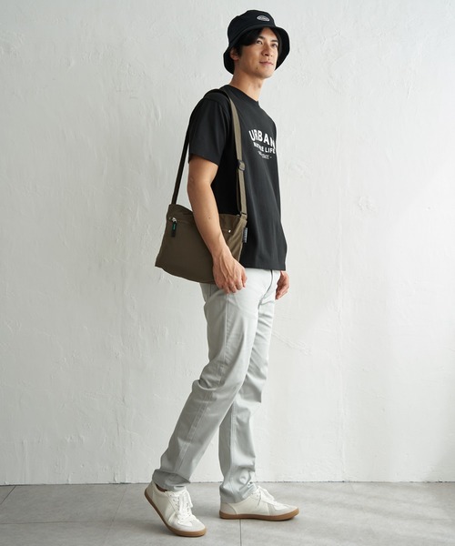 ikka(イッカ)の「【吸水速乾】URBAN NATURE LIFE アーバンネイチャーライフ 鹿の子フロッキープリントTシャツ(Tシャツ/カットソー・メンズ・ネイビー/ホワイト/カーキ/ブラック・XL/L/M/S)」の9枚目の写真