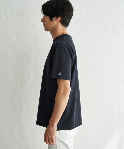 ikka(イッカ)の「【吸水速乾】URBAN NATURE LIFE アーバンネイチャーライフ 鹿の子フロッキープリントTシャツ(Tシャツ/カットソー・メンズ・ネイビー/ホワイト/カーキ/ブラック・XL/L/M/S)」の20枚目の写真