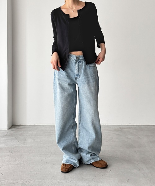 CANAL JEAN(キャナルジーン)の「El mar レイヤードカットトップス(アンサンブル・レディース・サックスブルー/ブラック/グレー・ONE SIZE)」の6枚目の写真