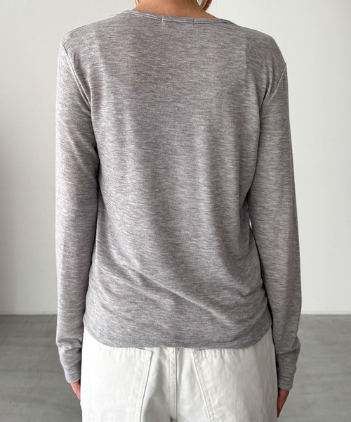 CANAL JEAN(キャナルジーン)の「El mar レイヤードカットトップス(アンサンブル・レディース・サックスブルー/ブラック/グレー・ONE SIZE)」の16枚目の写真