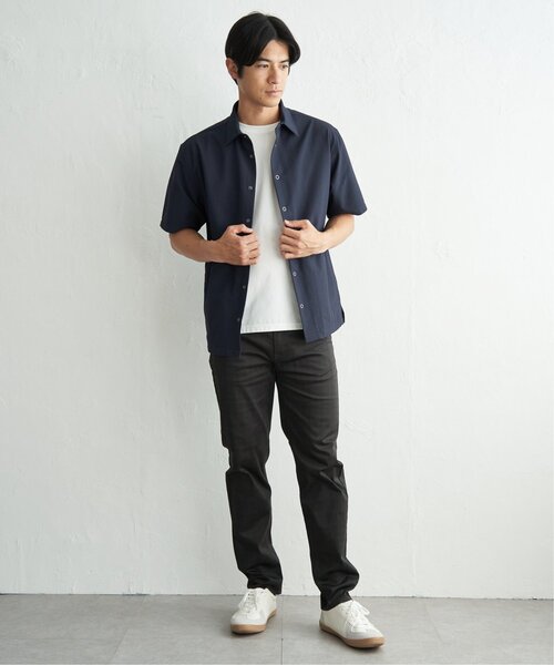 ikka(イッカ)の「イージーケア半袖シャウター(ブルゾン・メンズ・ベージュ/ネイビー/ブルー・XL/L/M/S)」の7枚目の写真