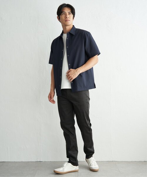 ikka(イッカ)の「イージーケア半袖シャウター(ブルゾン・メンズ・ベージュ/ネイビー/ブルー・XL/L/M/S)」の8枚目の写真