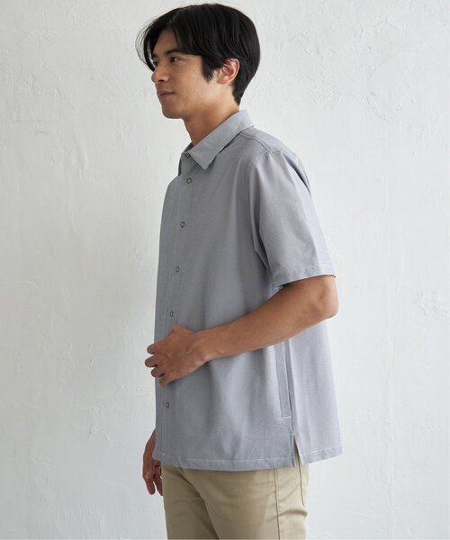 ikka(イッカ)の「イージーケア半袖シャウター(ブルゾン・メンズ・ベージュ/ネイビー/ブルー・XL/L/M/S)」の12枚目の写真