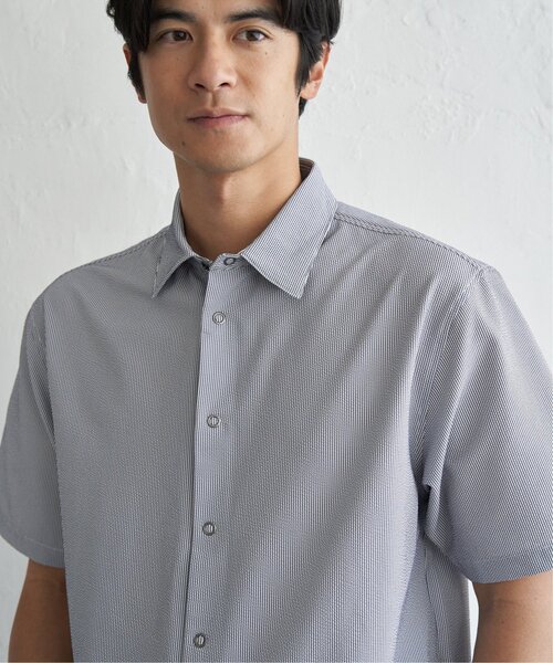 ikka(イッカ)の「イージーケア半袖シャウター(ブルゾン・メンズ・ベージュ/ネイビー/ブルー・XL/L/M/S)」の13枚目の写真