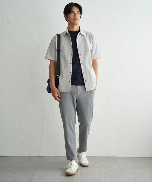 ikka(イッカ)の「イージーケア半袖シャウター(ブルゾン・メンズ・ベージュ/ネイビー/ブルー・XL/L/M/S)」の18枚目の写真