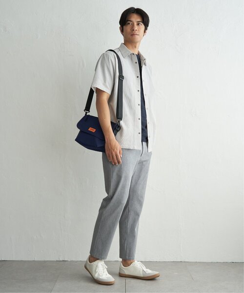 ikka(イッカ)の「イージーケア半袖シャウター(ブルゾン・メンズ・ベージュ/ネイビー/ブルー・XL/L/M/S)」の19枚目の写真