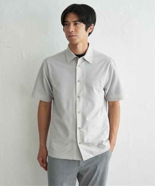 ikka(イッカ)の「イージーケア半袖シャウター(ブルゾン・メンズ・ベージュ/ネイビー/ブルー・XL/L/M/S)」の20枚目の写真
