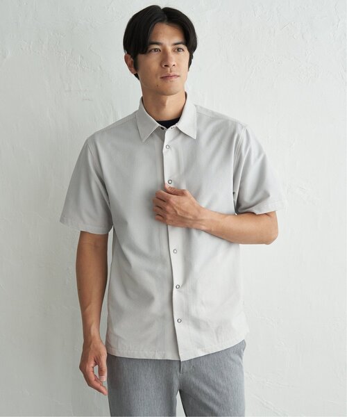 ikka(イッカ)の「イージーケア半袖シャウター(ブルゾン・メンズ・ベージュ/ネイビー/ブルー・XL/L/M/S)」の21枚目の写真
