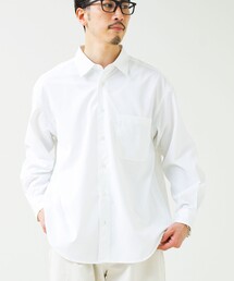 GLOSTER | 【ニューベーシック】ワッシャーポプリンシャツ ロングスリーブ(シャツ/ブラウス)