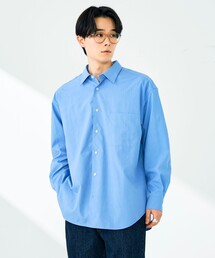 GLOSTER | 【ニューベーシック】ワッシャーポプリンシャツ ロングスリーブ(シャツ/ブラウス)