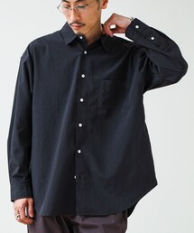 GLOSTER | 【ニューベーシック】ワッシャーポプリンシャツ ロングスリーブ(シャツ/ブラウス)