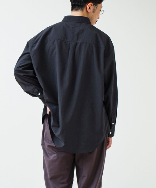 GLOSTER(グロスター)の「【ニューベーシック】ワッシャーポプリンシャツ ロングスリーブ(シャツ/ブラウス・メンズ・オフホワイト/サックスブルー/チャコールグレー・M/L/S)」の17枚目の写真