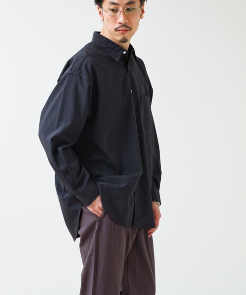 GLOSTER(グロスター)の「【ニューベーシック】ワッシャーポプリンシャツ ロングスリーブ(シャツ/ブラウス・メンズ・オフホワイト/サックスブルー/チャコールグレー・M/L/S)」の18枚目の写真