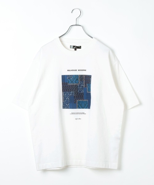 GLOBAL WORK(グローバルワーク)の「ミュルーズモダンTシャツ/半袖/678612(Tシャツ/カットソー・メンズ・ホワイト/ブラック系その他2/ブラック系その他/ホワイト系その他2/ブラック・LARGE/MEDIUM/SMALL/X-LARGE)」の6枚目の写真
