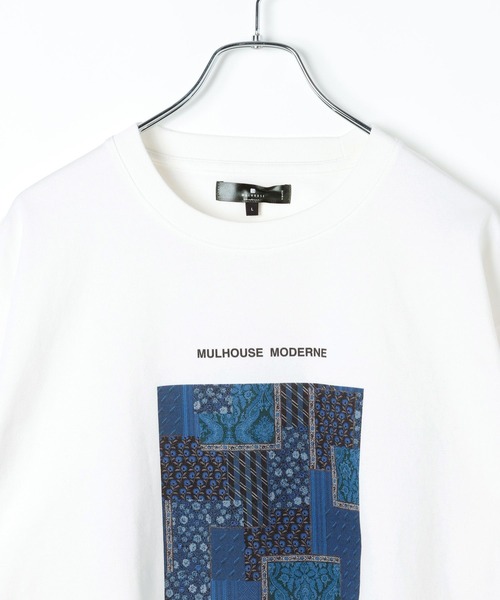 GLOBAL WORK(グローバルワーク)の「ミュルーズモダンTシャツ/半袖/678612(Tシャツ/カットソー・メンズ・ホワイト/ブラック系その他2/ブラック系その他/ホワイト系その他2/ブラック・LARGE/MEDIUM/SMALL/X-LARGE)」の8枚目の写真