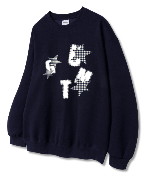 Union Garments(ユニオンガーメンツ)の「UGMTスター 裏毛 スウェット Tシャツ ネイビー(スウェット・レディース・その他・L/XL/XXL)」の1枚目の写真