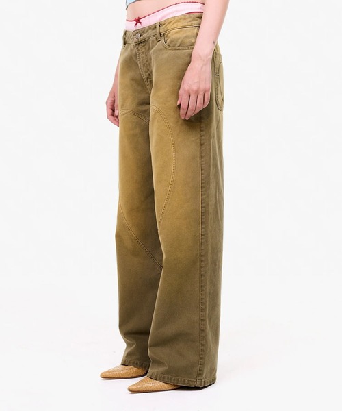 Carne Bollente(カルネボレンテ)の「Love Pants Forever(デニムパンツ・レディース・カーキ・26/24)」の3枚目の写真