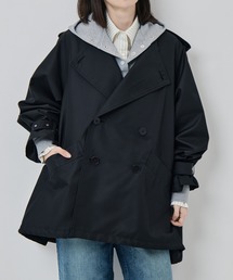 [08sircus/ゼロハチサーカス]Giza cotton short trench coat