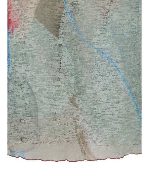 Ameri(アメリ)の「GEL ART CUT SHIRT(シャツ/ブラウス・レディース・ライトブルー/カーキ・FREE)」の5枚目の写真