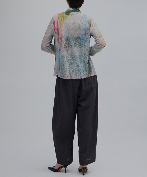 Ameri(アメリ)の「GEL ART CUT SHIRT(シャツ/ブラウス・レディース・ライトブルー/カーキ・FREE)」の12枚目の写真