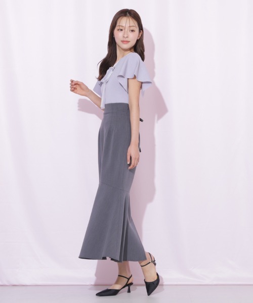 JILL by JILL STUART(ジルバイジルスチュアート)の「バックレースダウンマーメイドスカート(スカート・レディース・ブラック/グレー/ホワイト・FREE)」の8枚目の写真