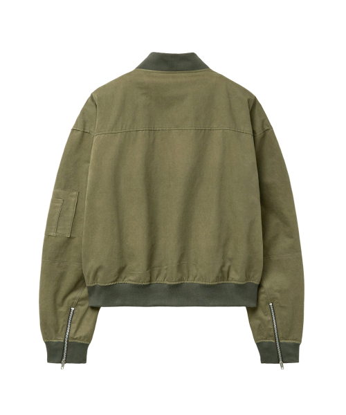 SPERONE(スペロネ)の「ミリタリー MA-1 ユーティリティボンバージャケット (カーキ)(ライダースジャケット・メンズ・その他・1/2)」の7枚目の写真