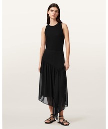 CYRA ASYMMETRIC MAXI SKIRT | CYRA アシンメトリー マキシ スカート