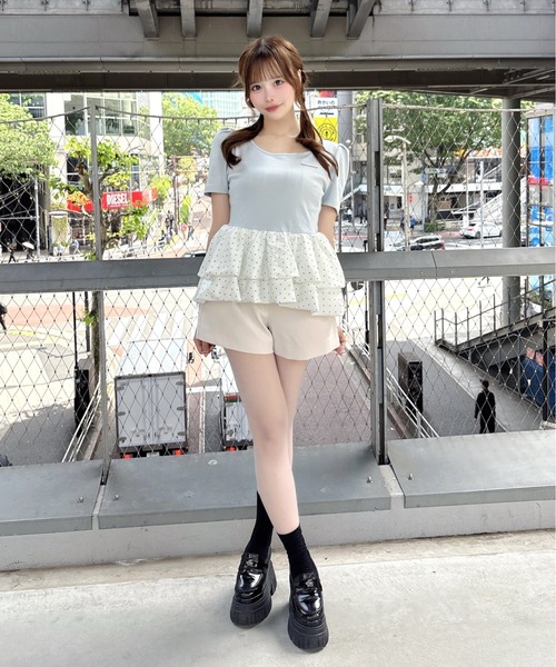 one way(ワンウェイ)の「バックリボンペプラムトップス(Tシャツ/カットソー・レディース・ホワイト系その他/ブルー系その他/ホワイト系その他2/ブラック系その他・FREE)」の9枚目の写真