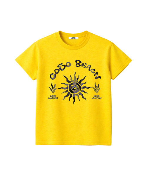 COSO（コソ）の「CCカラーアートワーククロップTシャツ（イエロー）（Tシャツ/カットソー・レディース・イエロー・SMALL/MEDIUM）」の3枚目の写真