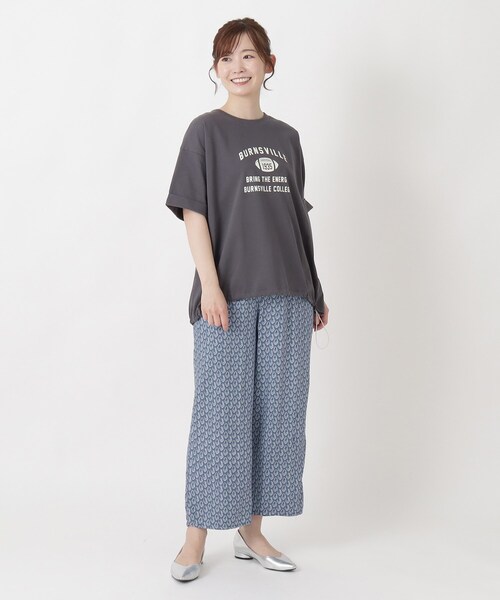 one'sterrace(ワンズテラス)の「レーヨンツイル プリントパンツ(その他パンツ・レディース・ブルー系その他7/グレー系その他7/レッド系9・02)」の16枚目の写真