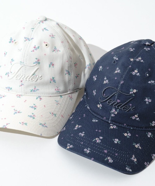 flower(フラワー)の「フラワーテンダーキャップ2(キャップ・レディース・ホワイト/ネイビー・FREE)」の4枚目の写真