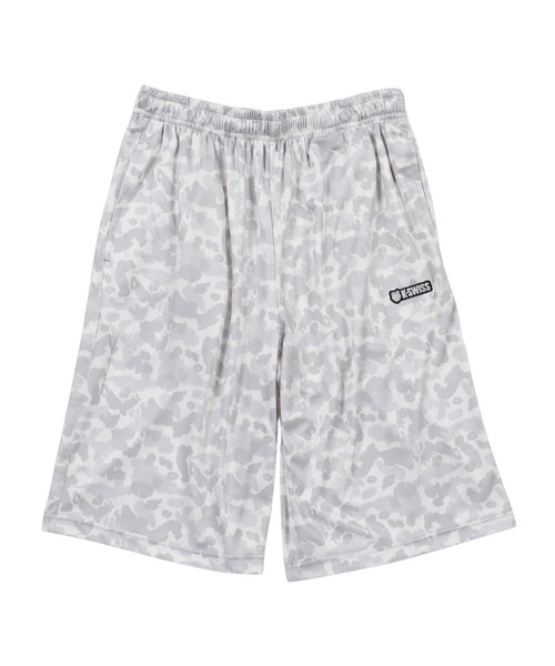 K-SWISS（ケースイス）の「【K-SWISS/ケースイス】カモフラプリントハーフパンツ/迷彩柄 ショートパンツ 総柄 吸汗速乾 ウエストゴム イージー スポーツ 春夏（その他パンツ・メンズ・ブラック/ホワイト/ネイビー・X-LARGE/LARGE/MEDIUM）」の2枚目の写真