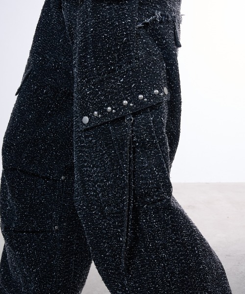 VI E DIT（ヴィエディット）の「Needle Stud Wide Pants/ニードルスタッズワイドパンツ（デニムパンツ・メンズ・その他・1/2）」の7枚目の写真