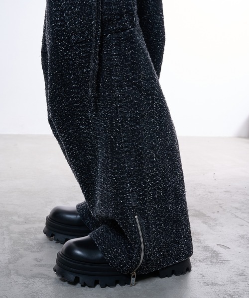 VI E DIT（ヴィエディット）の「Needle Stud Wide Pants/ニードルスタッズワイドパンツ（デニムパンツ・メンズ・その他・1/2）」の8枚目の写真