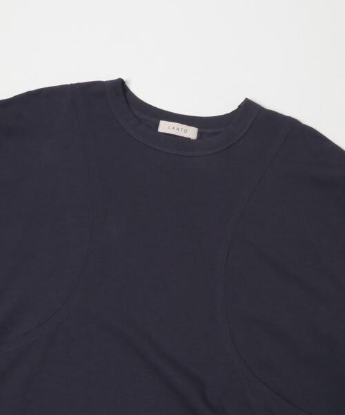 LAATO(ラート)の「shirring over tee(Tシャツ/カットソー・レディース・ブラウン/ネイビー/イエロー・FREE)」の12枚目の写真
